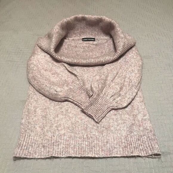 Catherine Malandrino, S, BalloonSleeve Cowl Neck Sweater, Purple - Picture 10 of 12